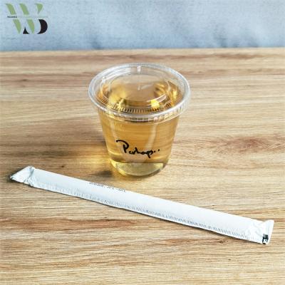 China Custom U Shape LOGO Printed Clear Disposable Plastic U Shape PP Milk Bubble Tea Boba Cup With Lids And Straw for sale