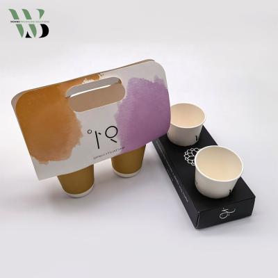 China Disposable Hot Sale Modern Cloth Customized Logo Printing Gold Foil Hot Stamping Cup Holder for sale