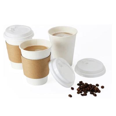 China China Disposable Biodegradable Custom Competitive Price Coffee Cup Hot Sleeve Recycled Materials Manufacturer Printed for sale