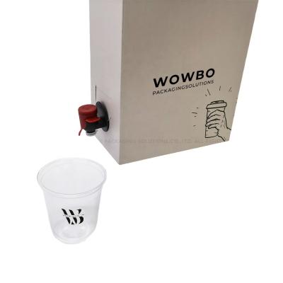 China Customized Recyclable Coffee Box Refilling Bag In Box With Butterfly Valve Dispenser for sale