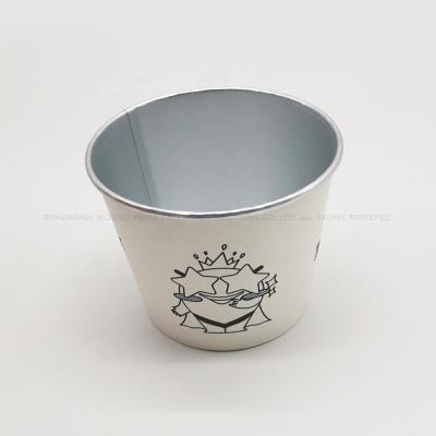 China High Quality Disposable Circle Brown Salad Disposable Silver Paper Food Take Out Box for sale