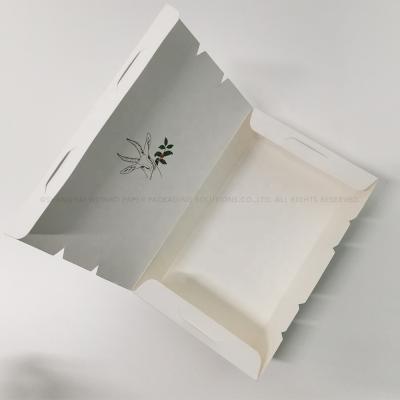 China High Quality Disposable Coffee Brown Wrapping Paper Salad Food Take Out Box for sale