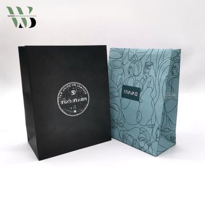 China Recyclable Delivery Apparel Shoe Packaging Netting Foil Lined Kraft Food Packaging Bag for sale