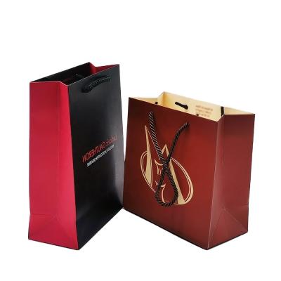 China Recyclable Embossing Printed Premium Gold Foiling Tote Bags Full for sale