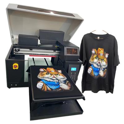 China Clothing DIY T-shirt customization shirts for men's new 100 cotton dtg printer printing machines double head shirt printer for sale