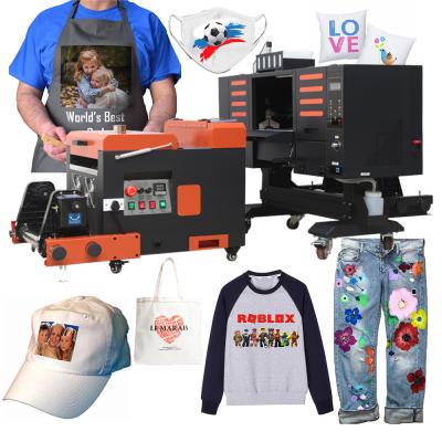 China Vinyls Full Set Fabric Printing Powder Dryer Machine Dye Color Dye Dye Waterproof Textile Pet Film Transfer DTF A3 Printer for sale