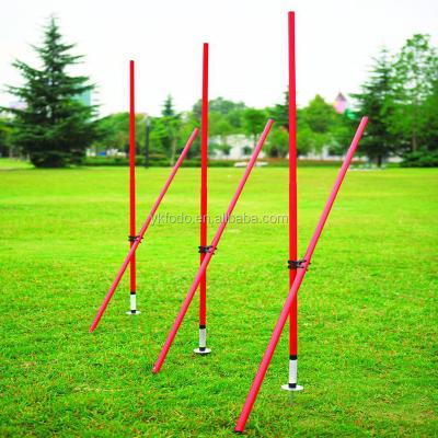 China Outdoor Exercise Made in China YIWU Agility Pole Speed ​​Training Equipment 6 Poles 12 Cones Carry Case for sale