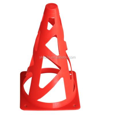 China PE Training Cone Marker Space Cone With Holes Football Equipment (FD697D) for sale