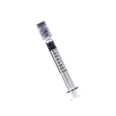 China Medical customized packaging 1ml cbd oil glass syringe with hard box for sale