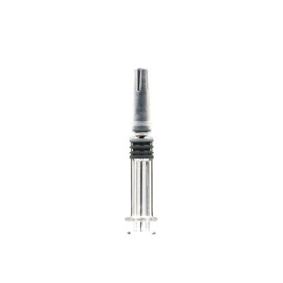 China 1ml medical glass syringes with luer locks for sale