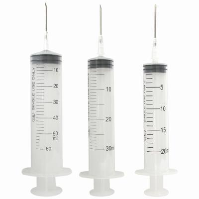 China 50ml medical care plastic medical disposable syringe without needle for sale