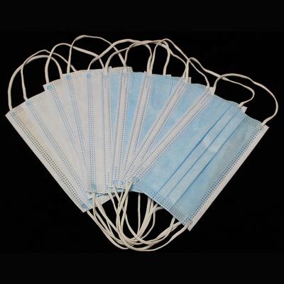 China Adult Manufacturer Wholesale BFE 95% CE Approval 3 Ply Disposable Medical Surgical Face Mask With Earloop for sale