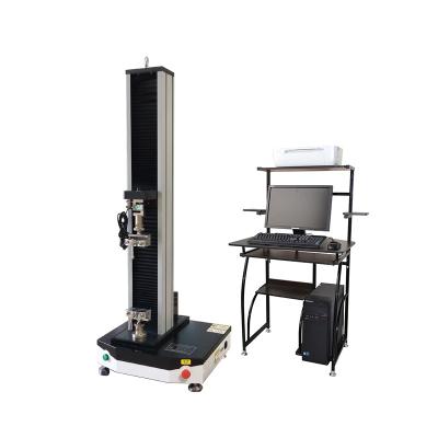 China ETM-1/2/5KN Single Column Testing Machine Electronic Universal Tensile Lab Equipment with Lever Self-tightening Fixture WDW-5M for sale