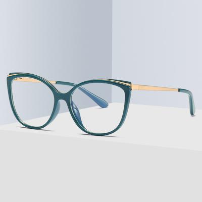 China Decration Sparloo 2288 CP Vintage TR90 Optical Frame Glass Blue Light Armed Anti Blocking Glasses for sale