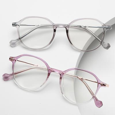 China Decration Sparloo 2310 anti round optical glass Italy design tr90 vintage blue light eye glasses for sale