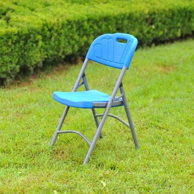 China Elegant design of modern hot sale outdoor furniture multicolor and simple plastic folding chair for sale for sale