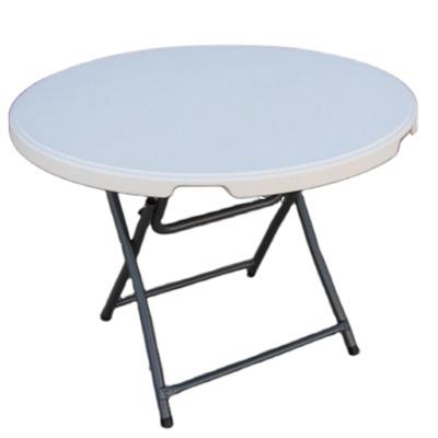 China Modern Cheap Price Big Round Plastic Folding White Outdoor Dining Table For Outdoor Banquet Wedding for sale