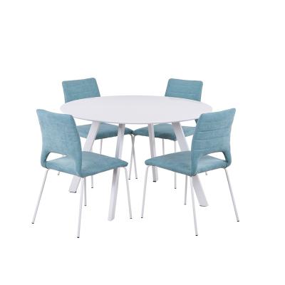 China Stable Wholesale Luxury Modern Dining Home Furniture Round MDF Top Dining Table for sale