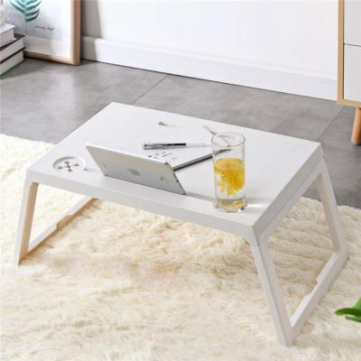 China 2021 wholesale multifuncional foldable portable study reading computer table home bedroom used pp laptop tray bed table for sale