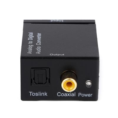 China Hot Sale Digital to Analog Audio Converter Digital L/R RCA and 3.5mm Jack Audio Converter 51X41X26MM for sale