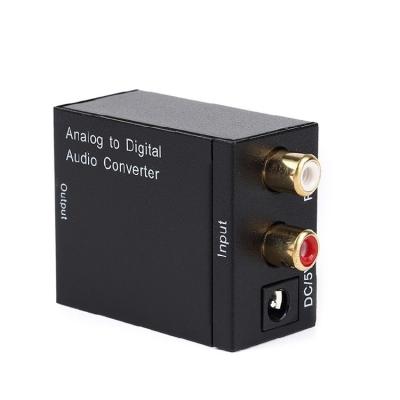 China Digital to Analog Audio Converter Optical Digital (Toslink) to Analog R/L 3.5mm Jack Converter 51X41X26MM for sale