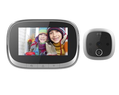 China Modern Visual Digital Door Hole Viewer Tuya Eye Support Tuya App PIR Smart Viewing Control for sale