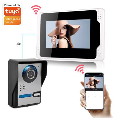 China Tuya NIGHT VISION 1080P visual intercom for outdoor villa Raincover ID plate IR night vision for sale