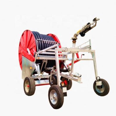 China Farms Hose Reel Suction Irrigation Jetting Machine With Large Rain Displacement Gun for sale