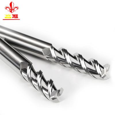 China Alloy Steel Solid Carbide 3-Flute Roughing Mills For Aluminum Tools End Mills For Base Alloy Copper Brass Roughing Mills for sale