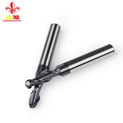 China HRC 2 Flute Diameter R0.5-R1.5 Carbide Indexable Ball End Mill Ball End Mill HRC45 HRC 2 Flute End Mill For CNC Machine Tools for sale