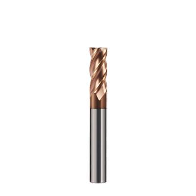 China High Hardness Material After HRC65 HRC65 Solid Rough Flute End Mill Cutter HRC65 HRC65 Solid Rough Flute Flat Milling Cutter End Mill Cutter Metal Cutting Use for sale