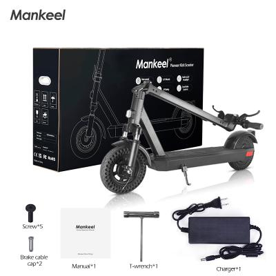 China Motor Mankeel 10 Inch 350W Rear Fat Tire Long Range German Standard Electric Scooter for sale