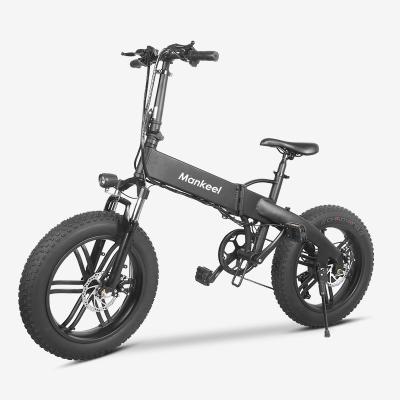 China Aluminum Alloy Mankeel Full Suspension Foldable E-bike Fat City Electronic Mountain E Bike Electric Bicycle for sale