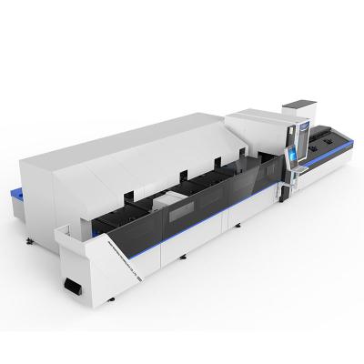 China 6020T 3000W automatic laser Cutter focus laser head cnc fiber laser tube cutting machine for decoration industry for sale