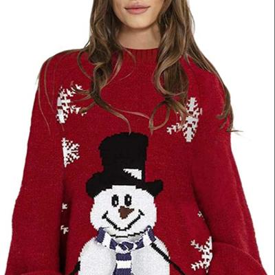 China 2021 New Style Anti-Wrinkle Fashion Women's Oversized Sweater Girls Christmas Sweater Dress Long With Pockets for sale