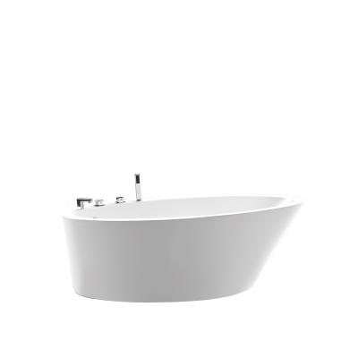 China New Arrival Non-Toxic Round Deep Hot Spa Acrylic Bathtub With Faucet for sale