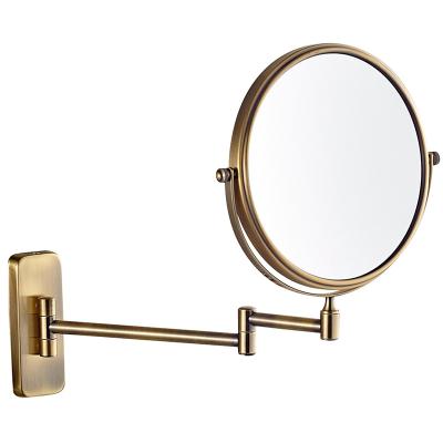 China Wholesale Magnifying 6 INCH 8 INCH Bathroom Wall Mirror Wall Mounted Decoration With Magnifying for sale