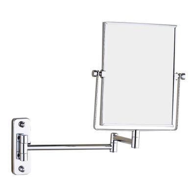 China Reliable Quality Magnifying 8 Inch Square Wall Mounted Bathroom Mirror With Magnifying for sale