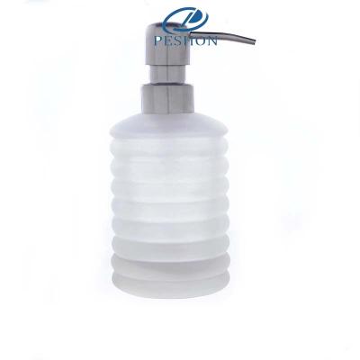 China Wholesale Double Soap Dispenser Shape Glass Liquid Soap Dispenser for sale