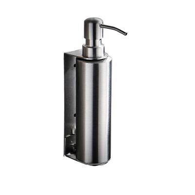 China Modern 300ml Bathroom Hand Soap Dispenser Sliver Manual Soap Dispenser for sale