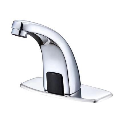 China Automatic Non-contact Sensor Intelligent Faucet Single Cold And Hot Water Infrared Basin Sensor Faucet for sale