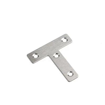 China Low MOQ Stainless Steel T-shaped Corner Code T Shape Connectors Furniture Hardware Te koop