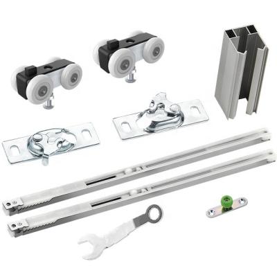 Cina Suspending Sliding Door Roller Furniture Hardware Silent Sliding Wardrobe Door Roller Fittings System in vendita