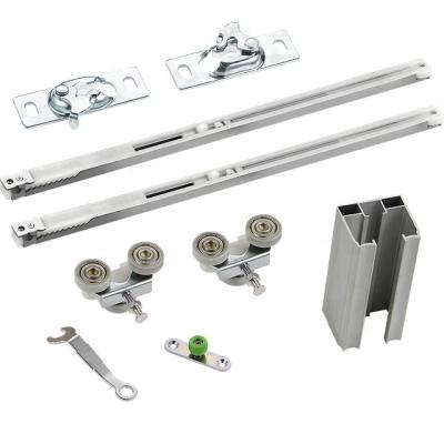 Κίνα Sliding Adjustable Door Mechanism Accessories Fitting Two Way Soft Close Bedroom Wardrobe Rollers προς πώληση