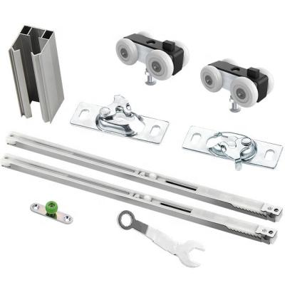 China Silent Sliding Wardrobe Door Roller Fittings System sliding Suspending Sliding Door Roller zu verkaufen