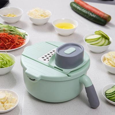 China Household Food Grade Drain Basket Vegetable Cutter Hot Selling Multifunctional Vegetable Cutter for sale