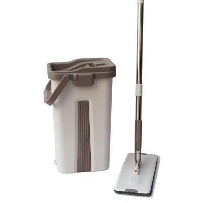 China Sustainable Household Tool Dry Household Cleaner High Quality Flat Mop And Bucket And Wet Mop Set for sale