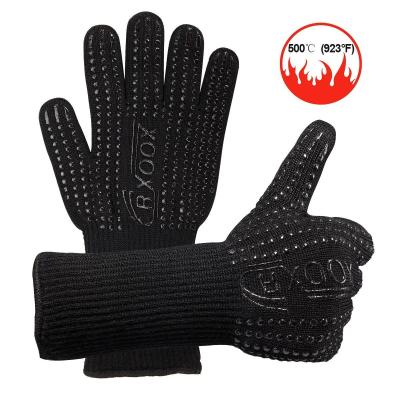 China Custom Printed Knit Oven Glove High Quality Baking Heat Resistant Gloves for sale