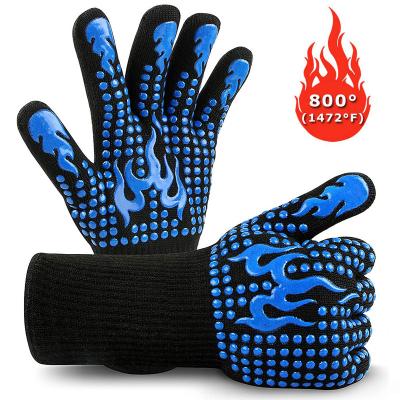 China High Quality Cheap Knit Camping Oven Gloves Outdoor Mitt Slip-Resistant Kitchen Cooking Glove for sale