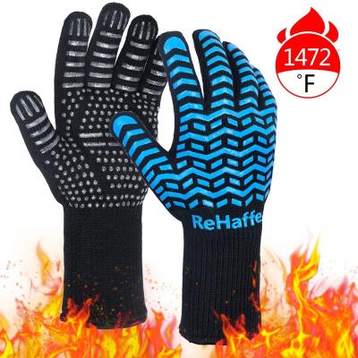 China Excellent Sale Comfortable Warm Microwave Outdoor Barbecue Gloves High Temperature Oven Mitt for sale